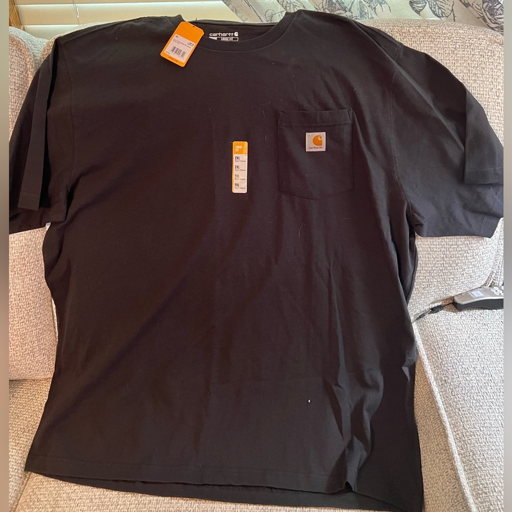 Carhartt Men's Pocket Black Short Sleeve Tee